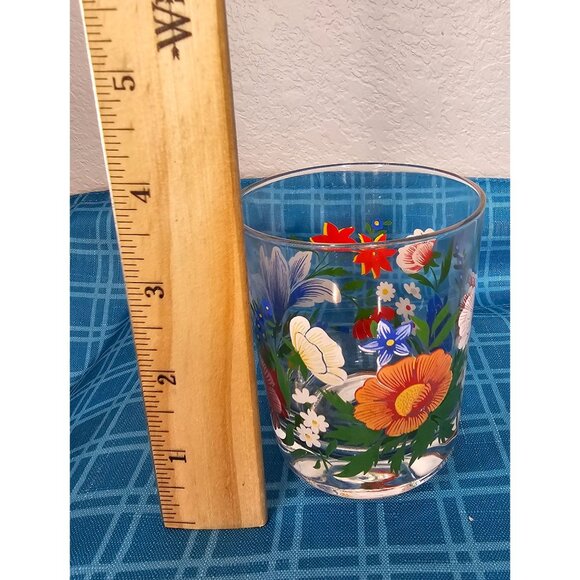 Reims France Floral replacement Juice glass or votive holder - Picture 9 of 10